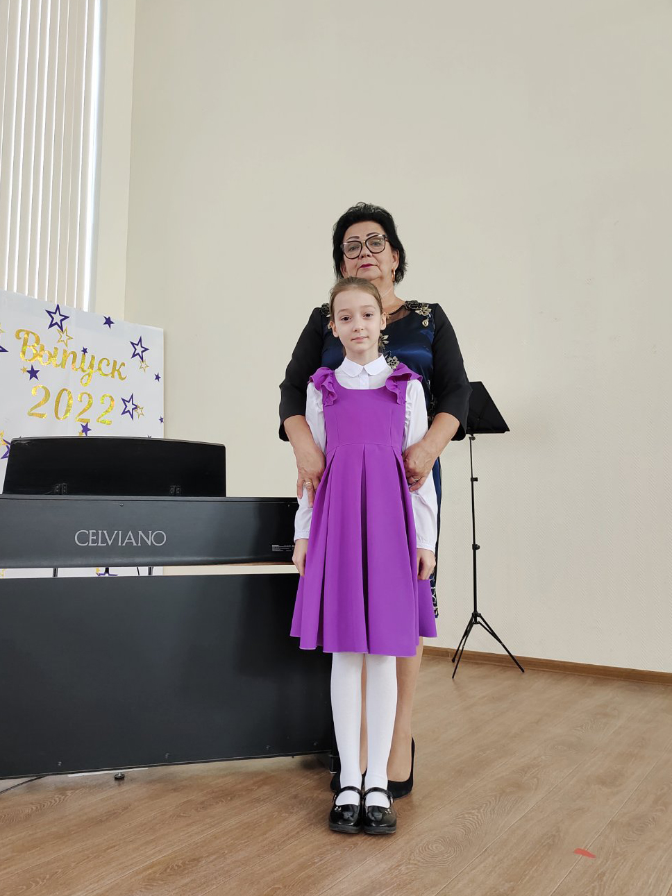 Преподаватель Колпакова Н.Н. с ученицей